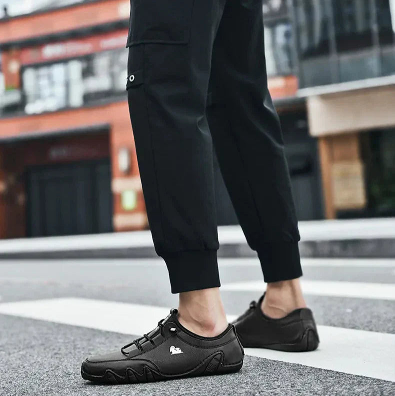 Mocassim Masculino Confortável de Couro Sintético