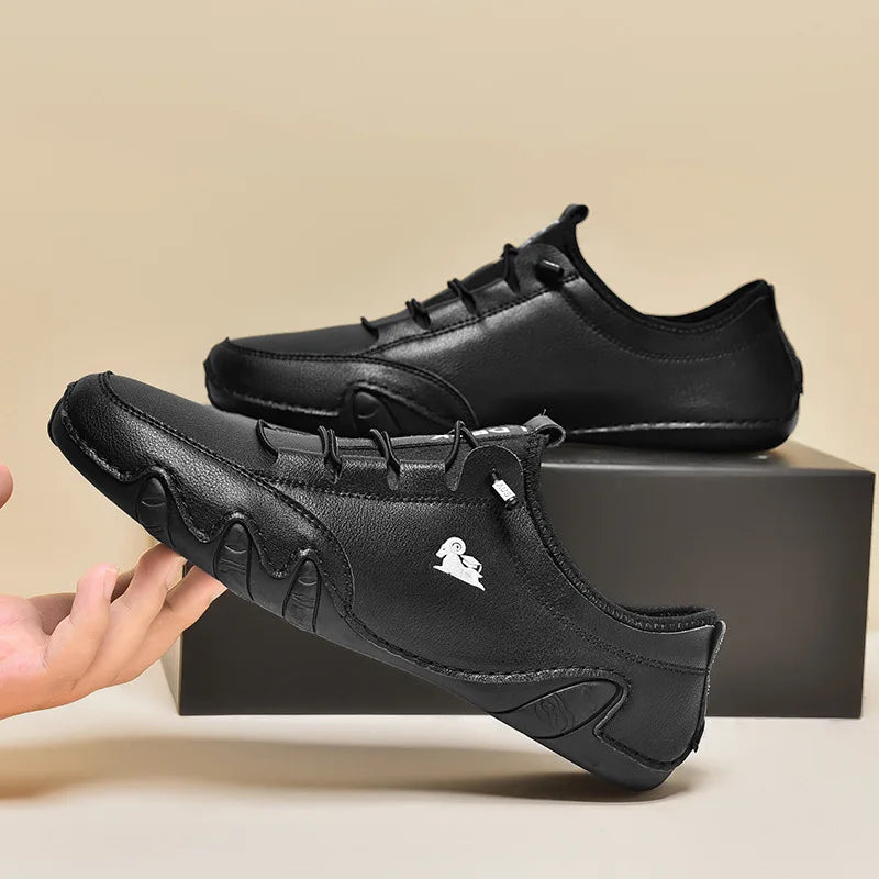 Mocassim Masculino Confortável de Couro Sintético